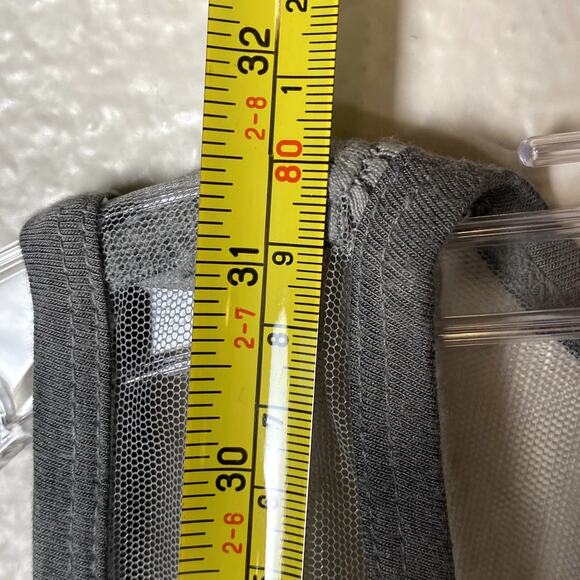 Catalog Classics Sz 2X Sheer Sleeveless Embroidered Lace Mesh Tunic Gray Coverup - Picture 7 of 7